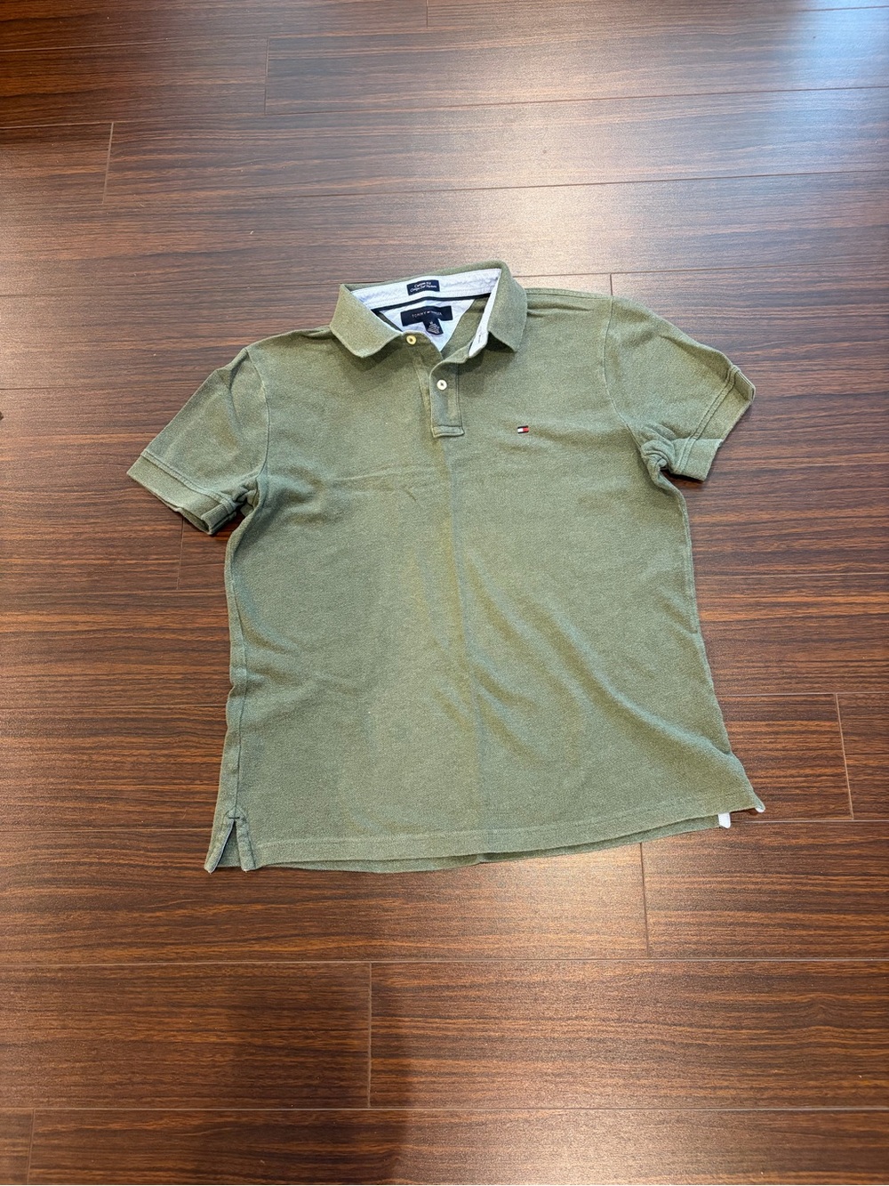 Tommy Hilfiger Olive Green Short-Sleeve Polo